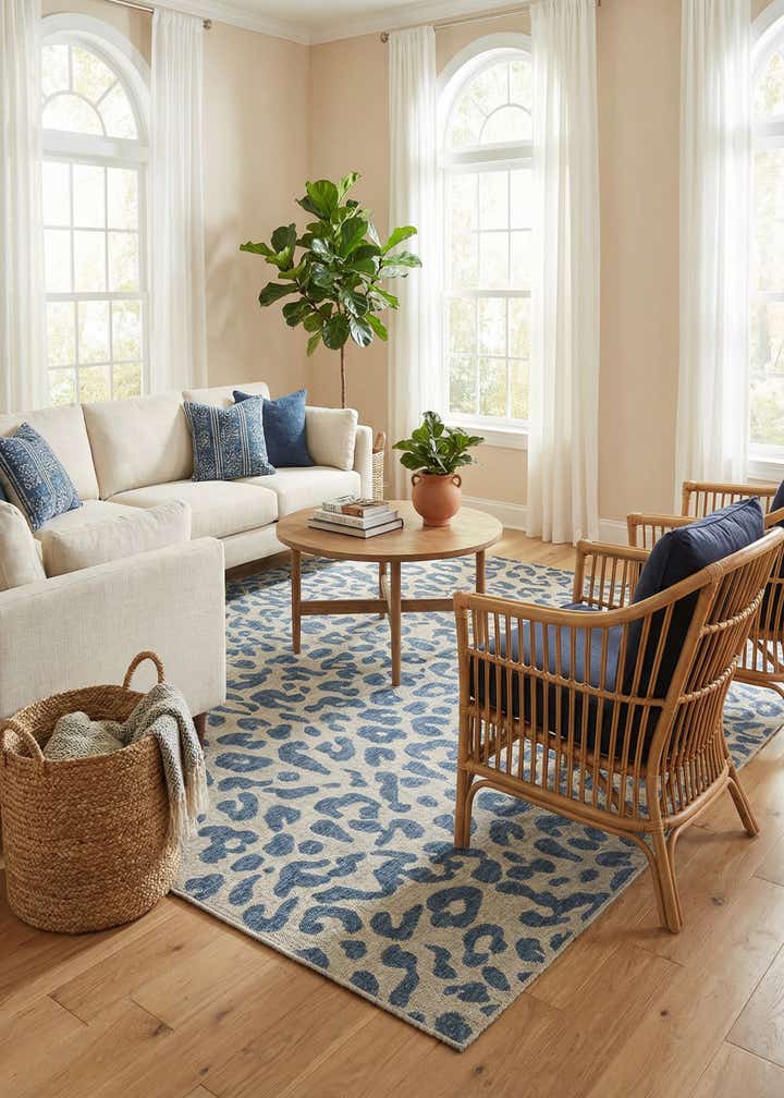 7' 10 x 10' Easy-Clean Safari Indoor / Outdoor Rug