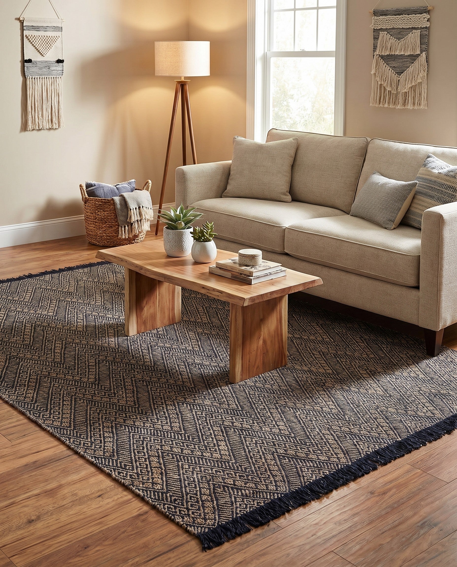 7' 10 x 10' Handmade Braided Jute Rug