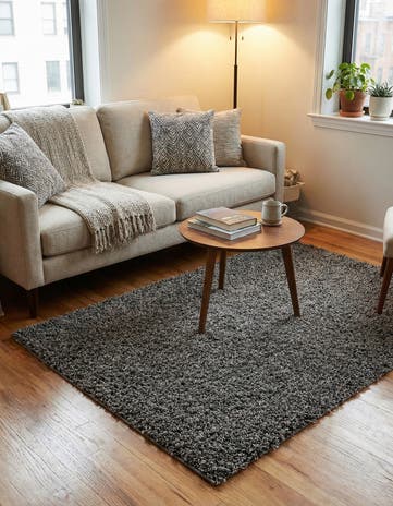 Graphite Gray Comfort Solid Shag Rug