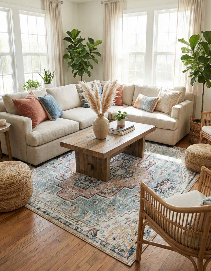 Detail image of 7' 10 x 7' 10 Medina Square Rug