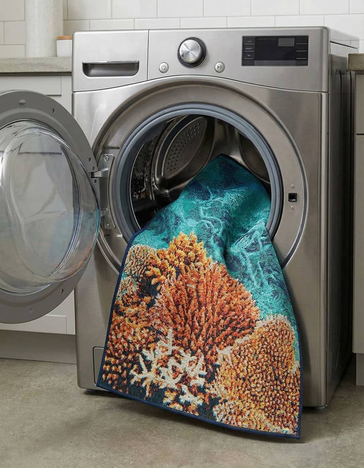 Detail image of 2' x 3'  Washable Coastal Indoor / Outdoor Rug