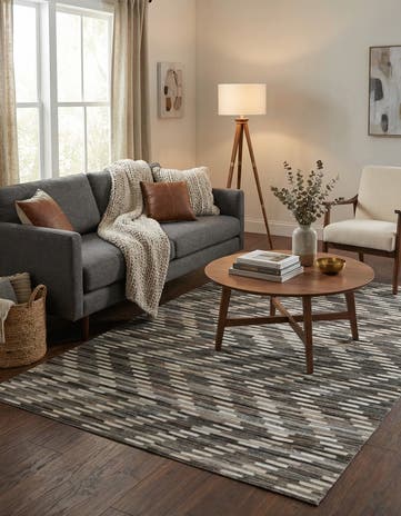 4' x 6' Cowhide Leather Rug