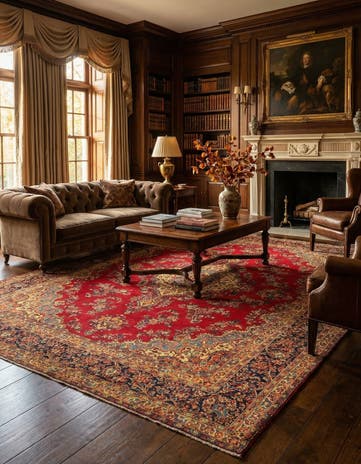 10' x 13' 7 Hamedan Rug