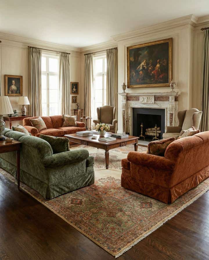 9' 7 x 11' 11 Kerman Wool Rug