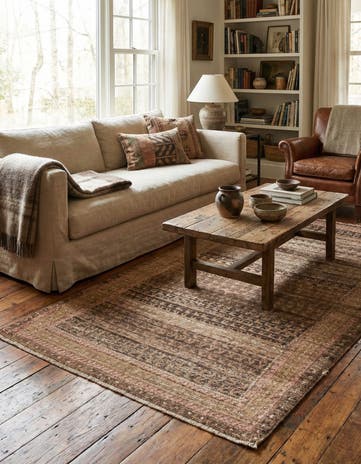 3' 4 x 6' 3 Hand Knotted Ultra Vintage Persian Wool Rug