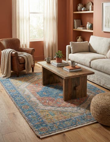 4' 1 x 6' 1 Hand Woven Chenille Jute Rug