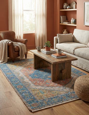 4' 1 x 6' 1 Hand Woven Chenille Jute Rug