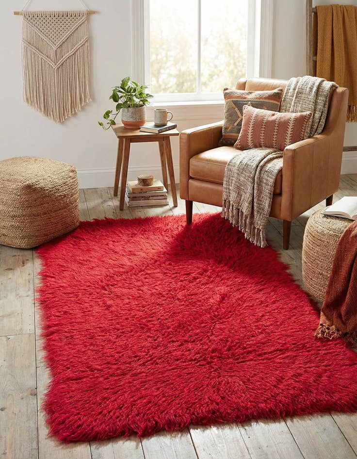 Detail image of 2' 3 x 4' 8  Hand Knotted Moroccan Wool Runner Rug