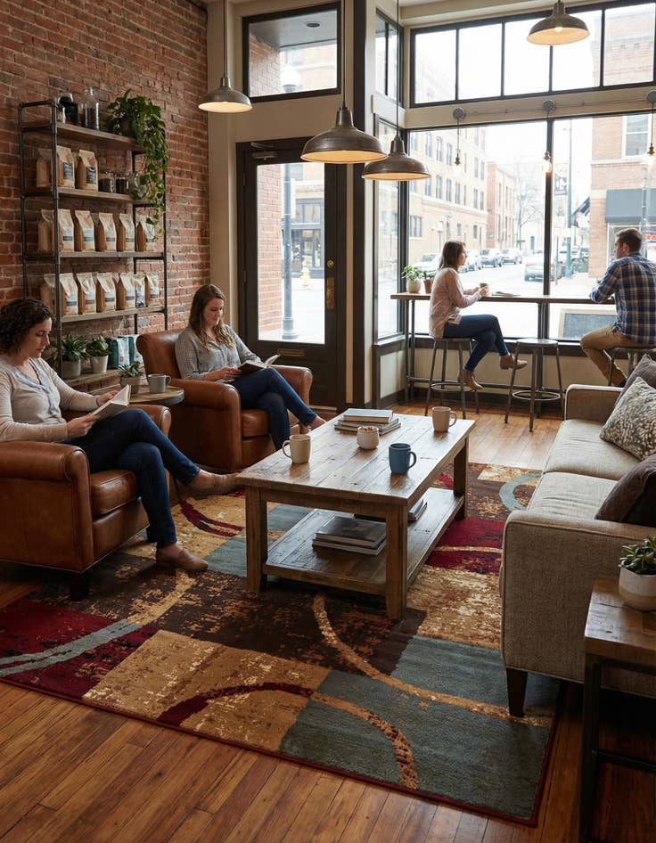 Detail image of  7' 10 x 11' Cafe Rug