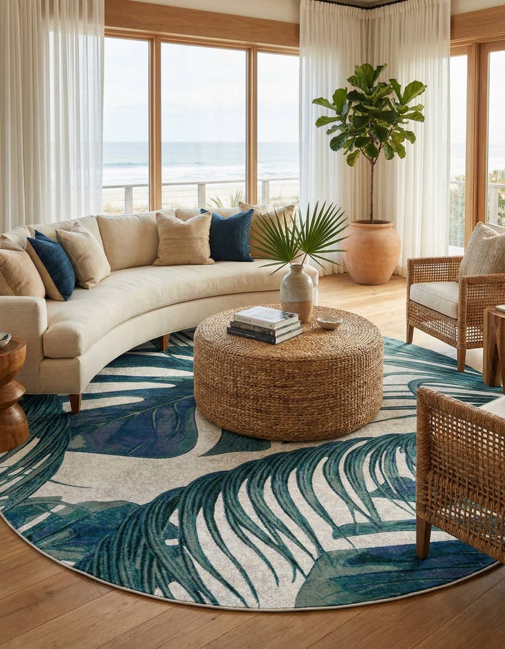 Detail image of 10' x 10' Blossom Round Rug