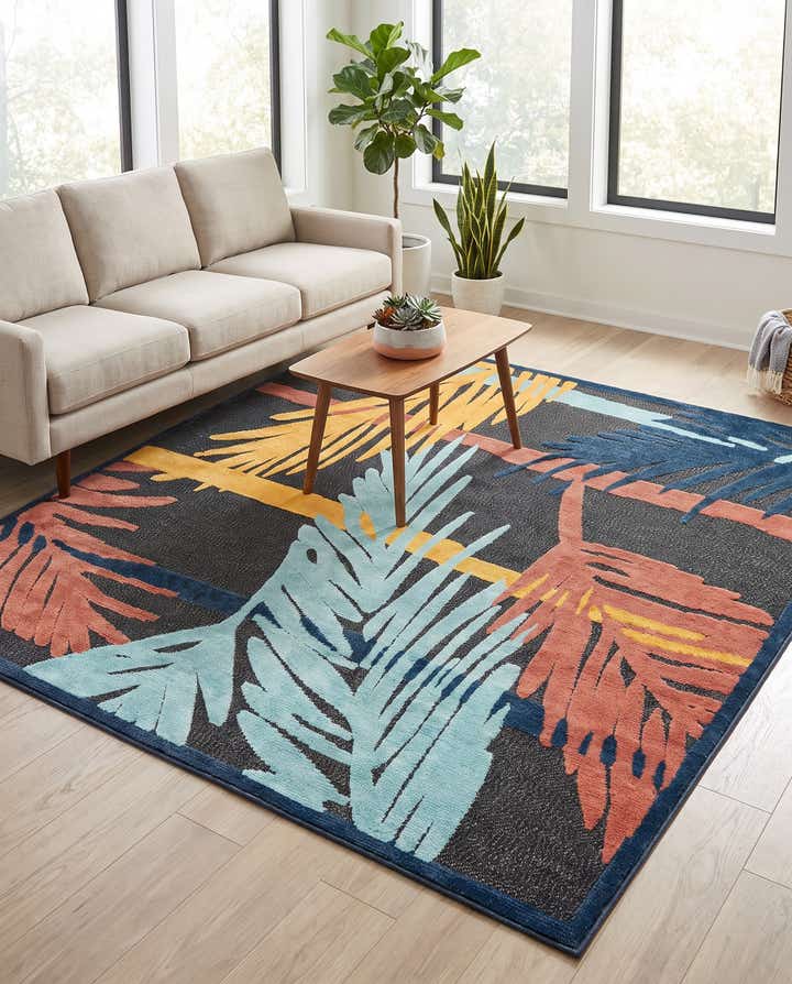 7' 10 x 7' 10 Easy-Clean Belize Indoor / Outdoor Square Rug