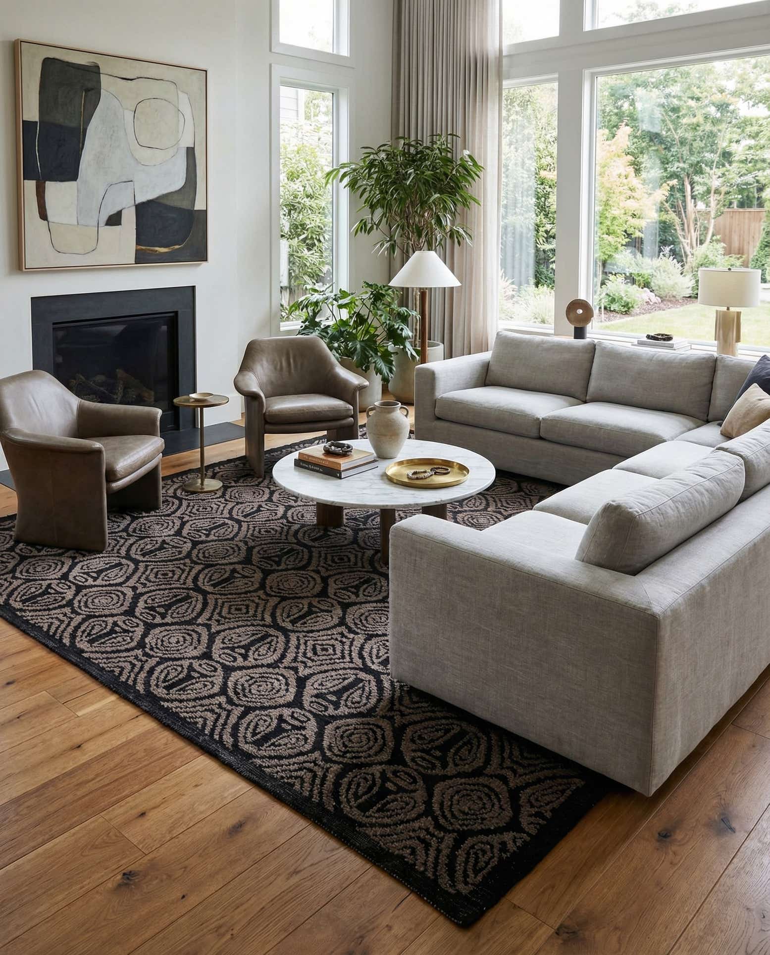 8' 1 x 10' 1 Hand Knotted Darya Wool Rug