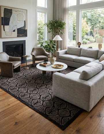 8' 1 x 10' 1 Hand Knotted Darya Wool Rug