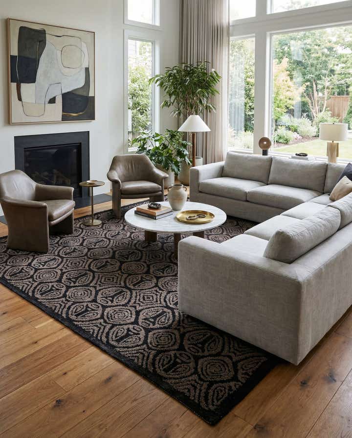 8' 1 x 10' 1 Hand Knotted Darya Wool Rug