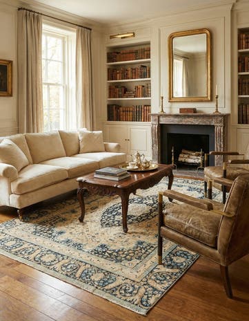 7' 8 x 11' 1 Tabriz Wool Rug