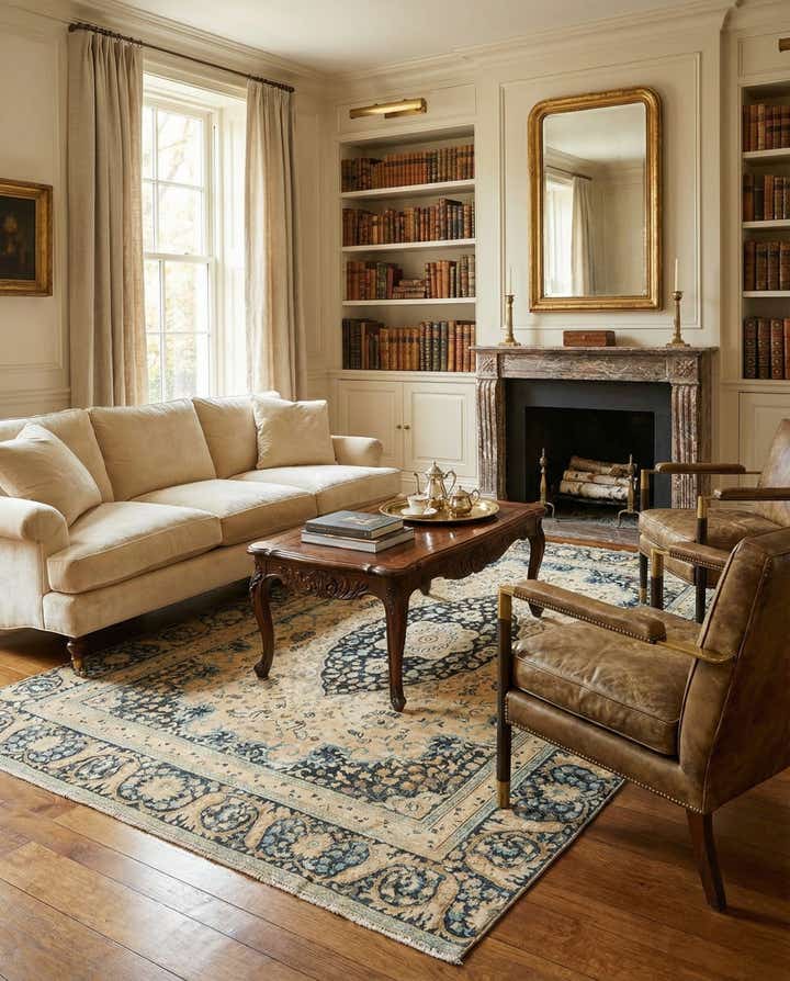 7' 8 x 11' 1 Tabriz Wool Rug