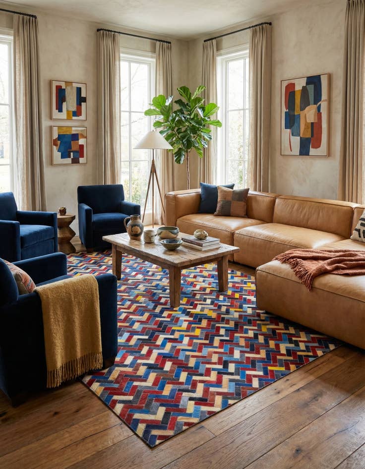 Detail image of 5' x 8' Cowhide Rug