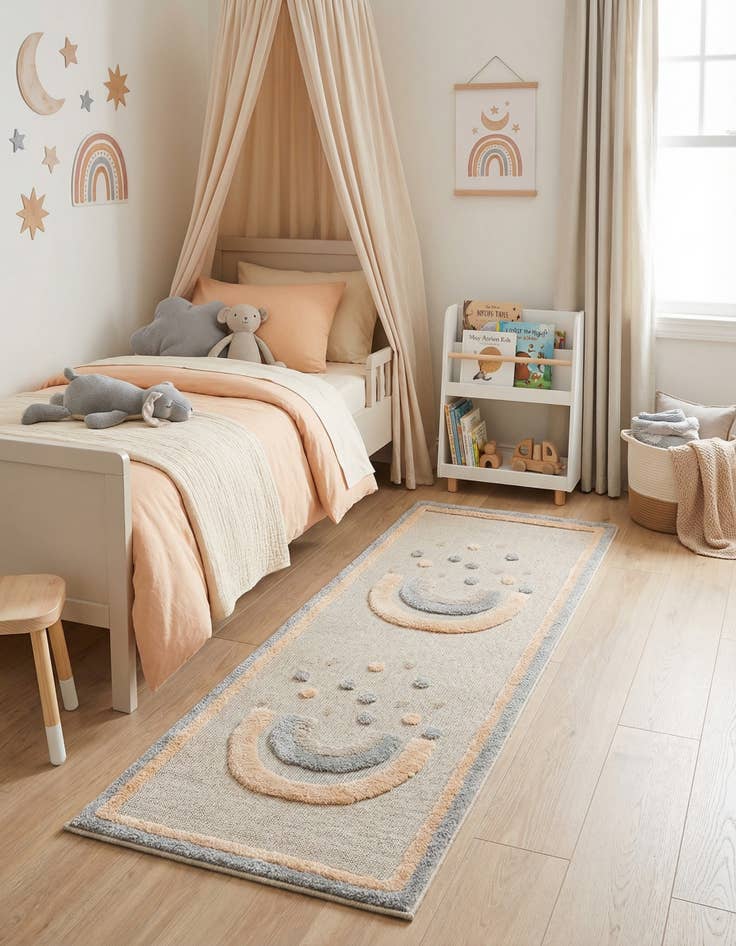 Detail image of  2' 7 x 6' Whimsy Kids Runner Rug