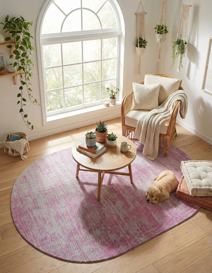 Detail image of  7' 6 x 10' 6 Asha Oval Rug