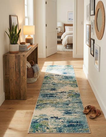 2' 2 x 6' 9 Washable Theia Runner Rug