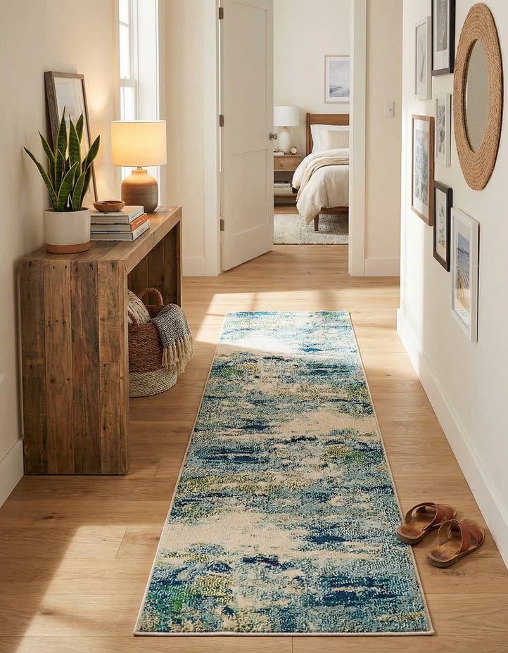 2' 2 x 6' 9 Washable Theia Runner Rug