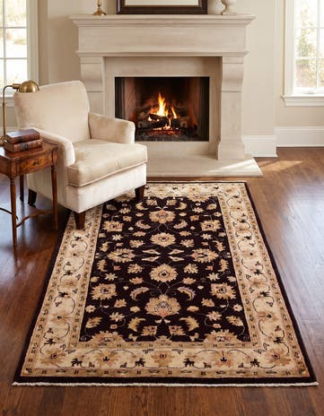 4' 1 x 6' 3 Hand Knotted Pershawar Ziegler Rug