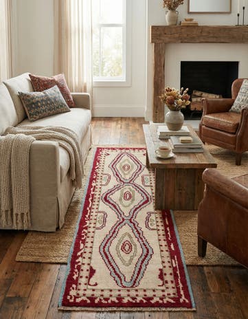 3' x 8' 3 Hand Knotted Oushak Wool Runner Rug