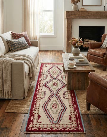 3' x 8' 3 Hand Knotted Oushak Wool Runner Rug