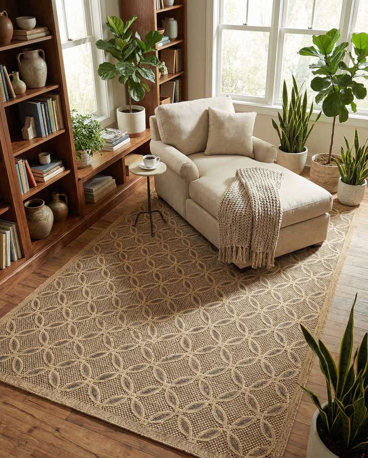 8' x 11' 4 Easy-Clean Trellis Indoor / Outdoor Rug