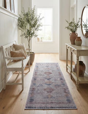 Sandy and Ivory Washable Sisu Runner Rug