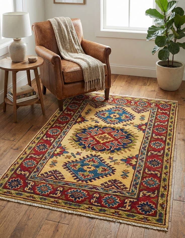 Detail image of 2' 7 x 4' 1  Hand Knotted Kazak Rug