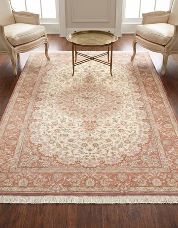 5' 3 x 7' 11 Ghom Silk Rug