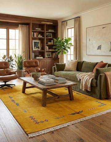 5' 8 x 8' 4 Hand Knotted Tibet Wool Rug