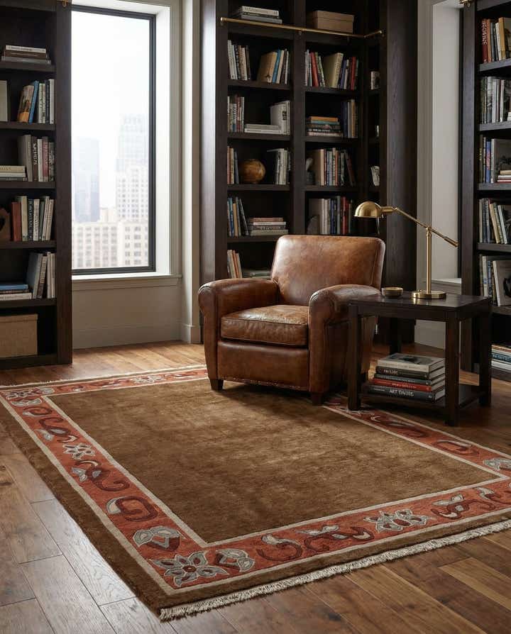 6' 8 x 10' 4 Hand Knotted Tibet Wool Rug