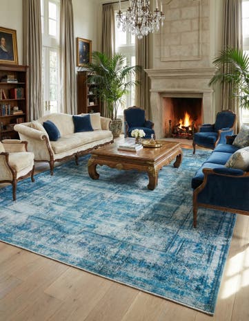 9' 7 x 13' Vintage Royal Wool Rug