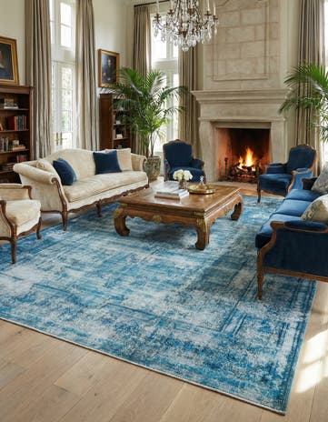 9' 7 x 13' Vintage Royal Wool Rug