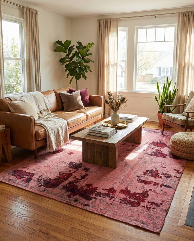 Detail image of 5' 8 x 6' 9 Hand Knotted Ultra Vintage Persian Wool Square Rug