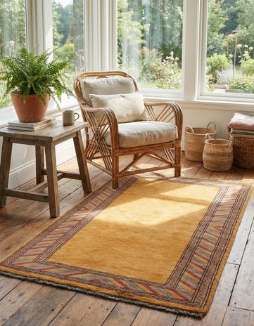 3' 1 x 5' 2 Hand Knotted Kashkuli Gabbeh Oriental Wool Rug