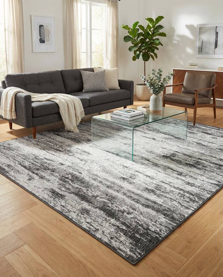 Detail image of 9' x 12' Easy-Clean Modern Indoor / Outdoor Rug