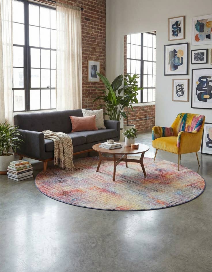 Detail image of 8' x 8' Downtown Round Rug