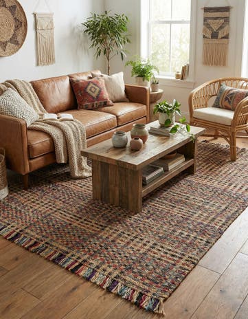 9' x 12' Hand Woven Chunky Jute Rug