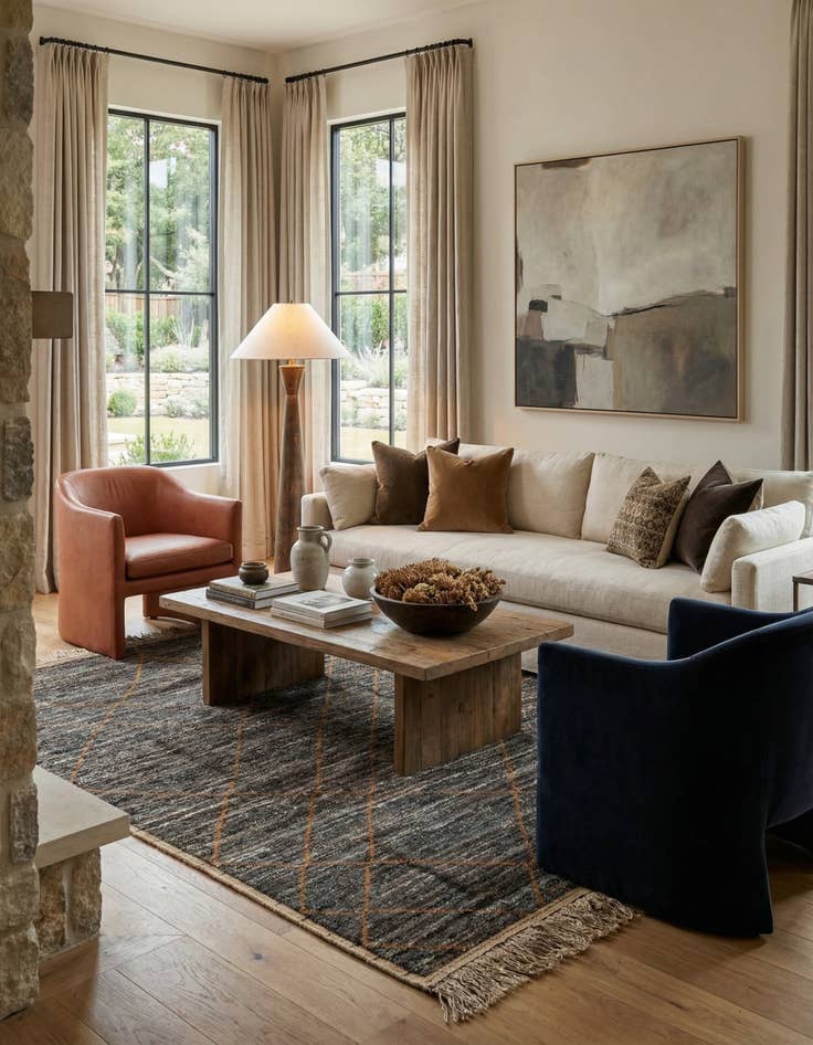 Detail image of 8' 1 x 10' 3  Hand Knotted Moroccan Wool Rug