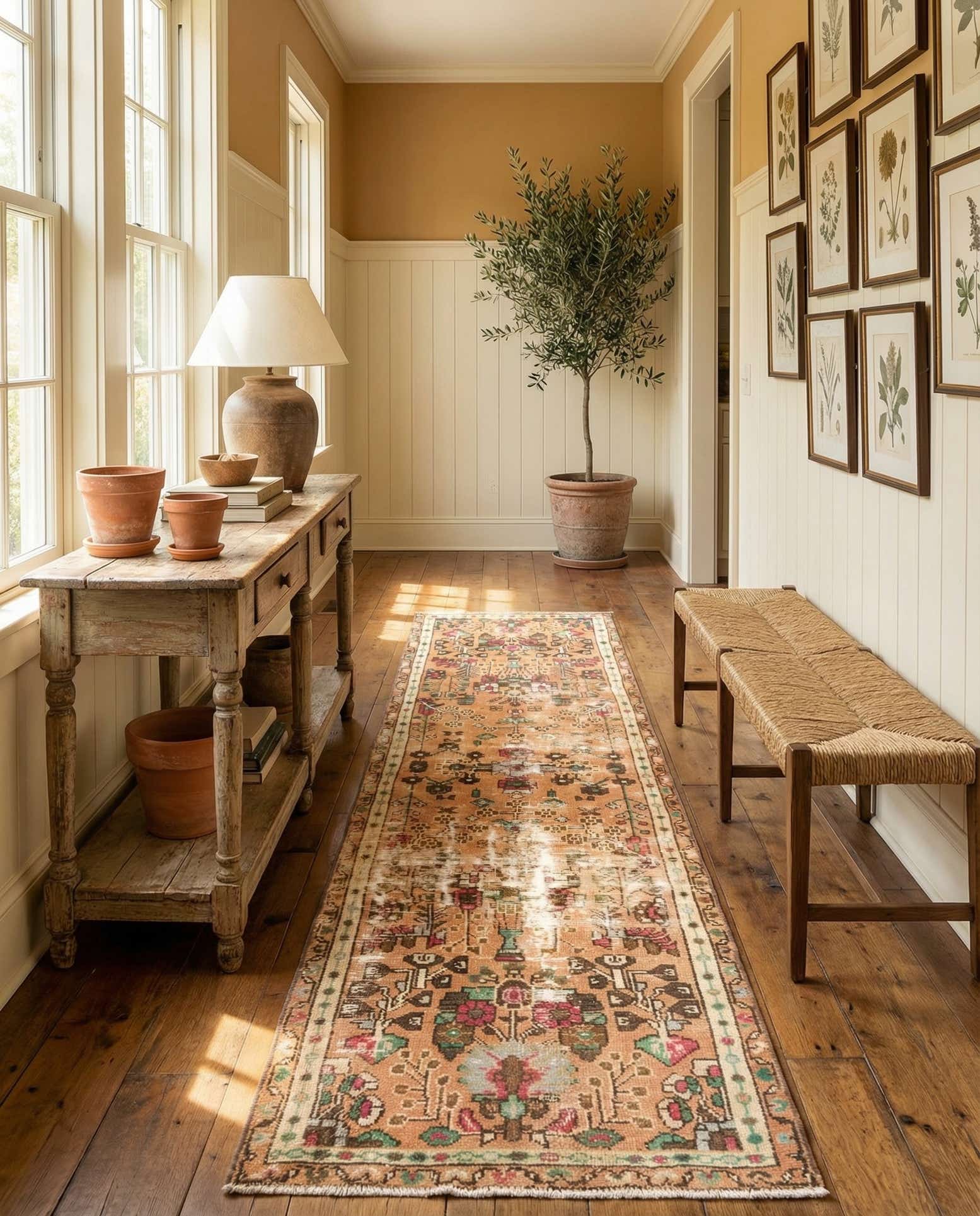 2' 1 x 8' 6 Hamedan Runner Rug