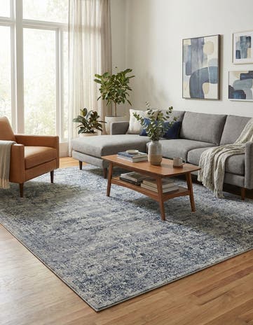 Blue Gray Eliza Rug