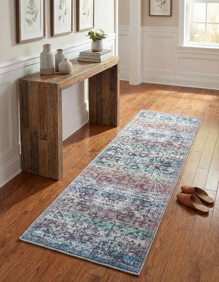 Detail image of 2' x 6'  Washable Renaissance Runner Rug