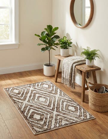Chocolate Brown Hermitage Rug