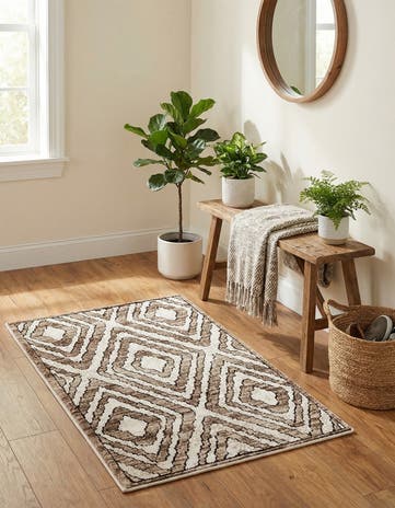 Chocolate Brown Hermitage Rug