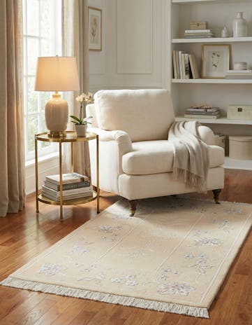 2' 7 x 4' 6 Hand Knotted Darya Wool Rug