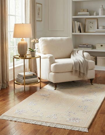 2' 7 x 4' 6 Hand Knotted Darya Wool Rug