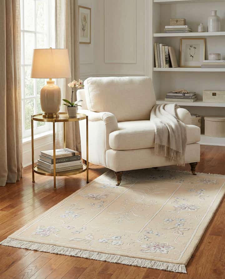 2' 7 x 4' 6 Hand Knotted Darya Wool Rug